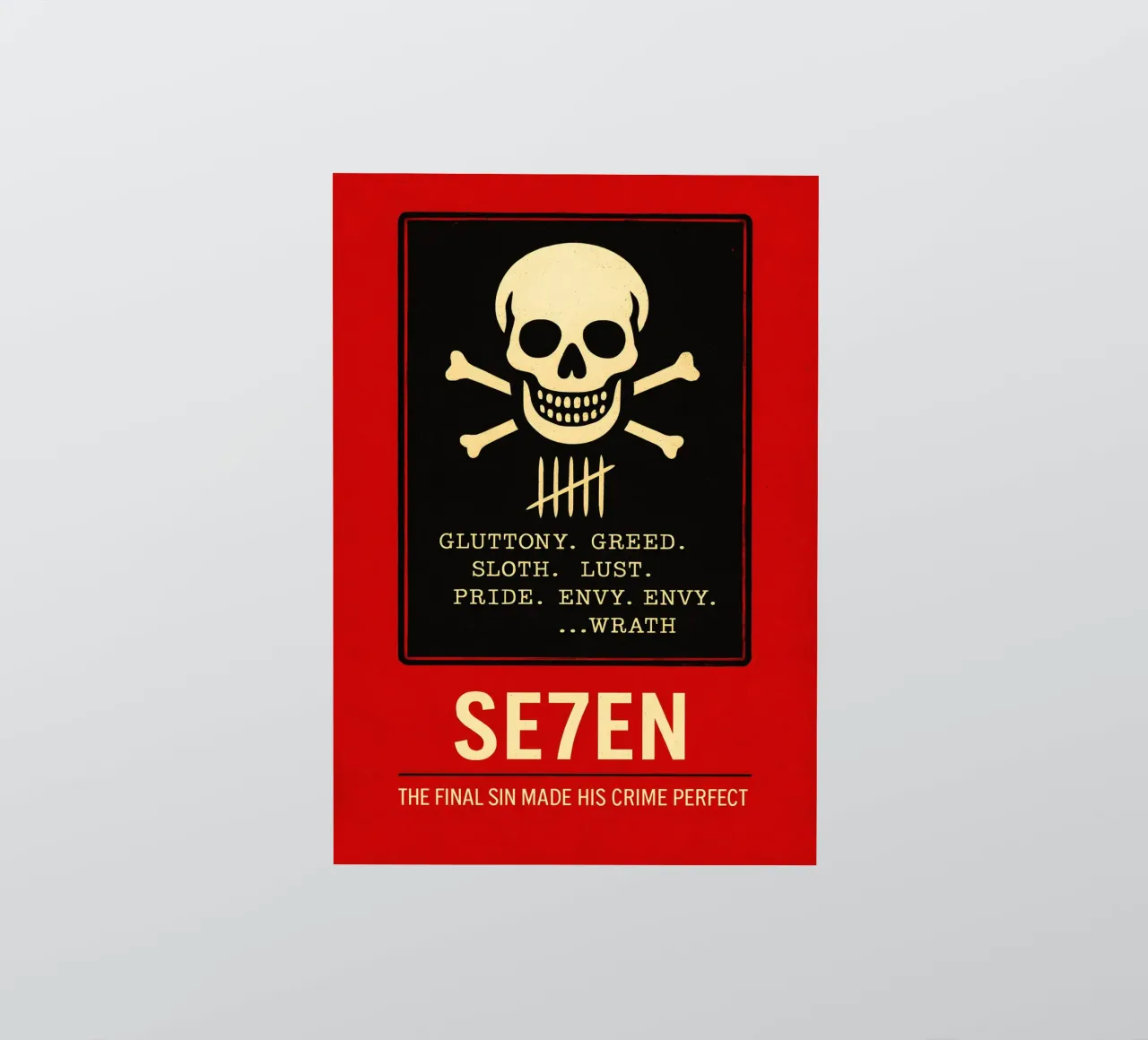 Seven Print adesivo da MoviesArt