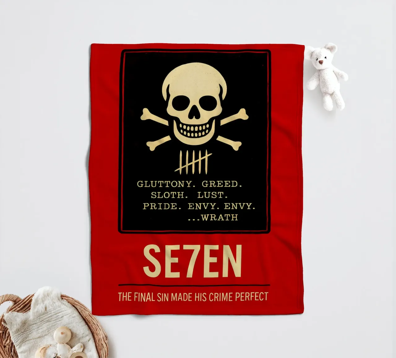 Seven Print coperta in pile da MoviesArt