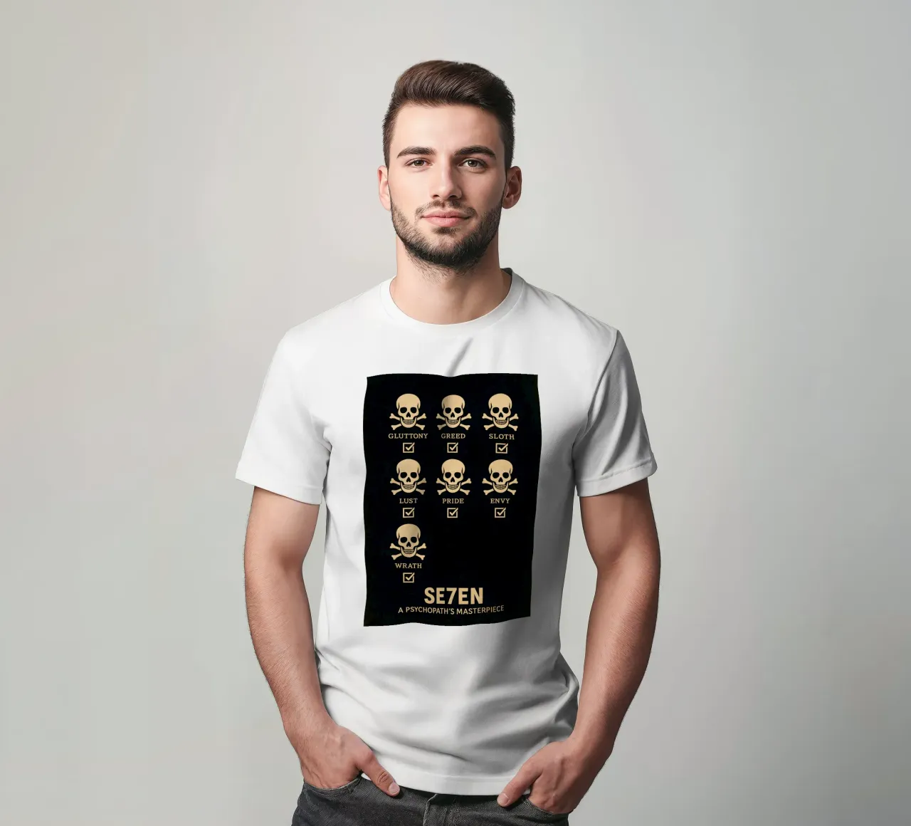 Seven Print t-shirt da MoviesArt