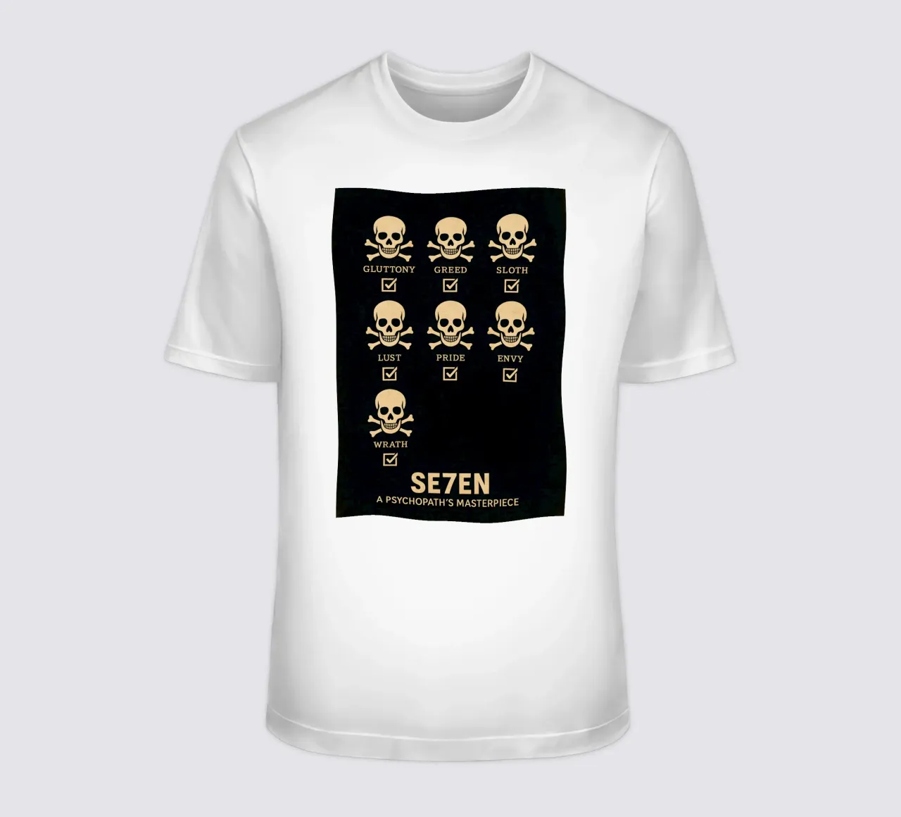 Seven Print t-shirt da MoviesArt