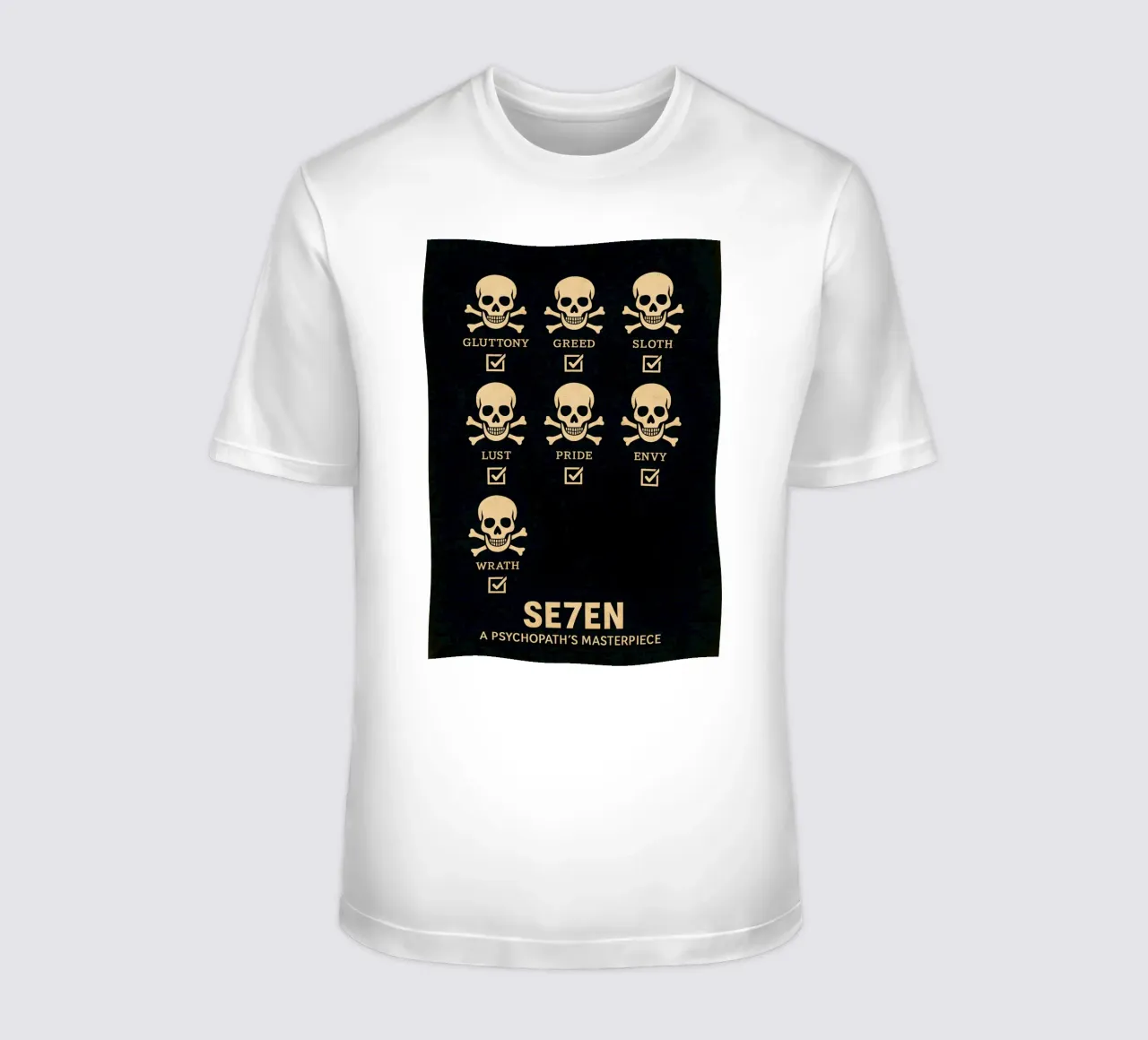 Seven Print t-shirt da MoviesArt