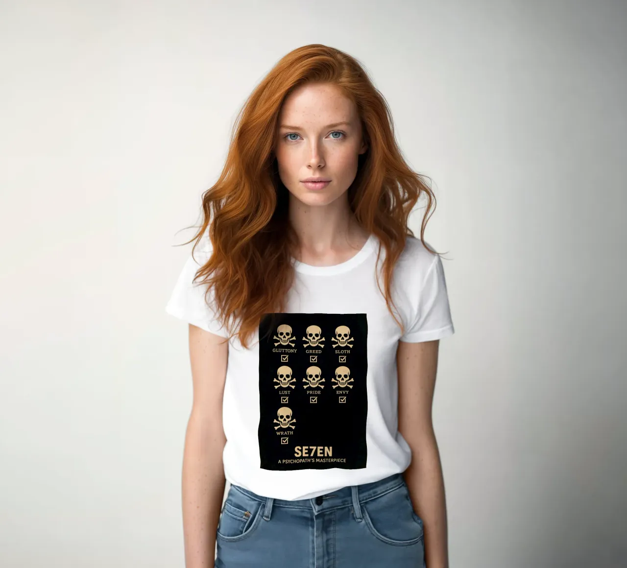Seven Print t-shirt da donna da MoviesArt