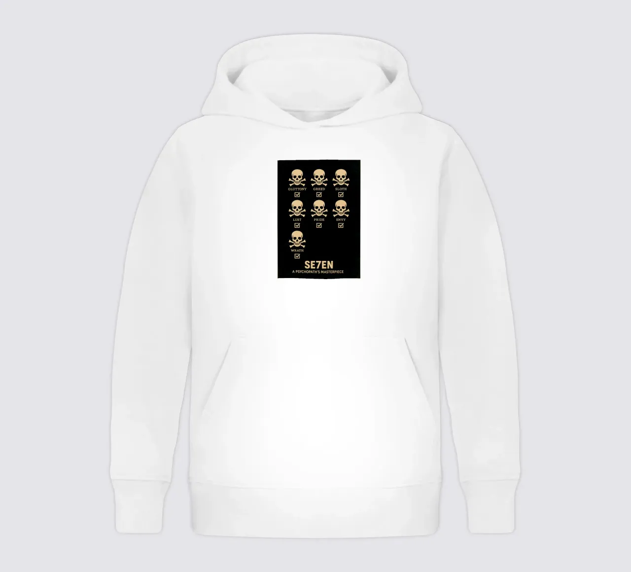Seven Print felpa bambino con cappuccio da MoviesArt