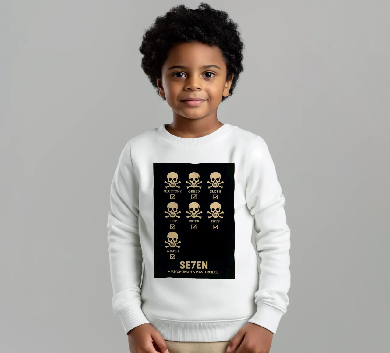 Seven Print felpa bambino da MoviesArt