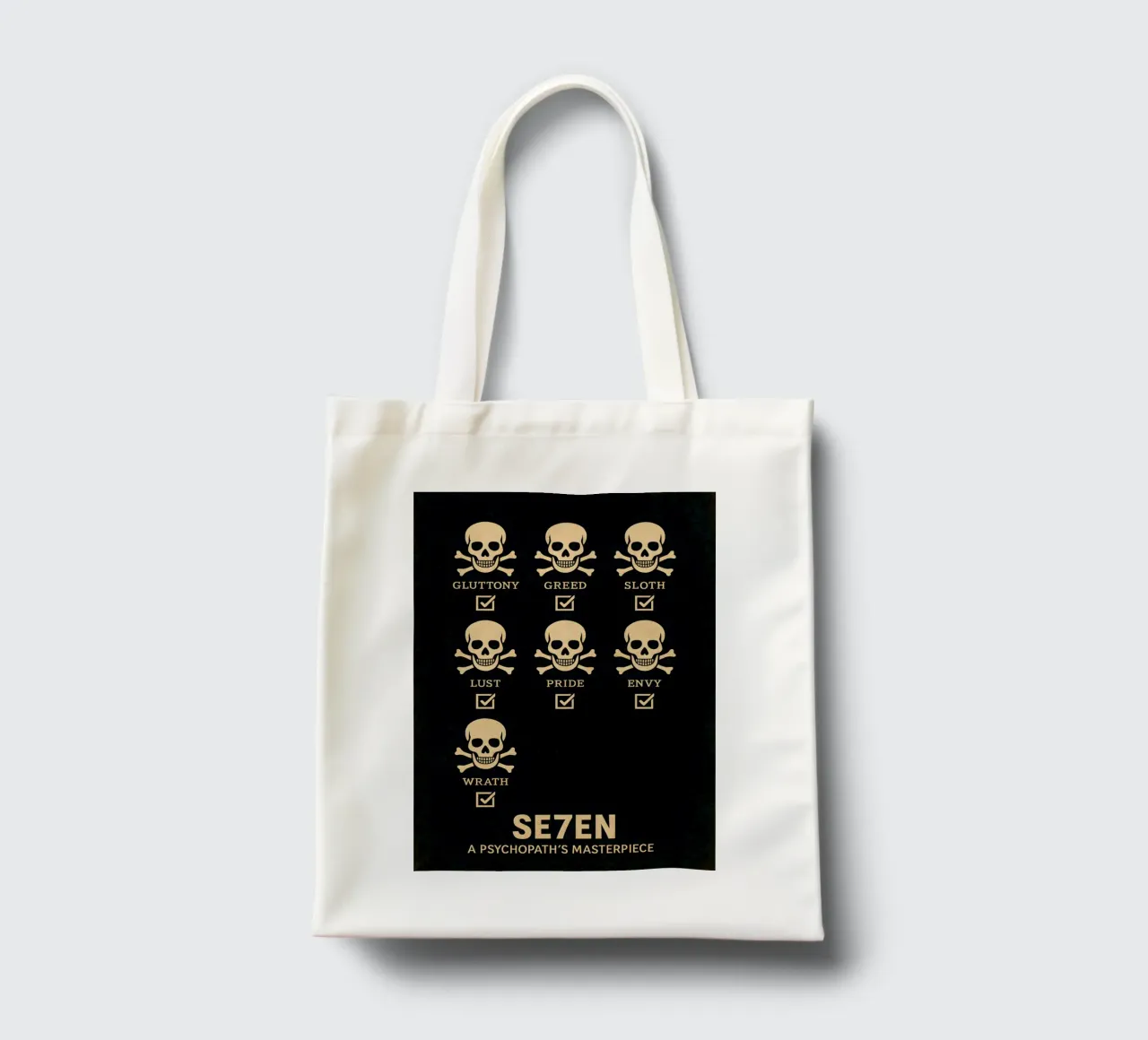 Seven Print borsa in juta da MoviesArt