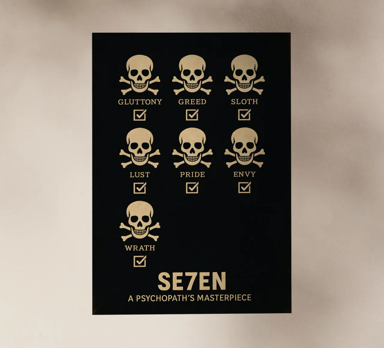 Seven Print pellicola backlit da MoviesArt