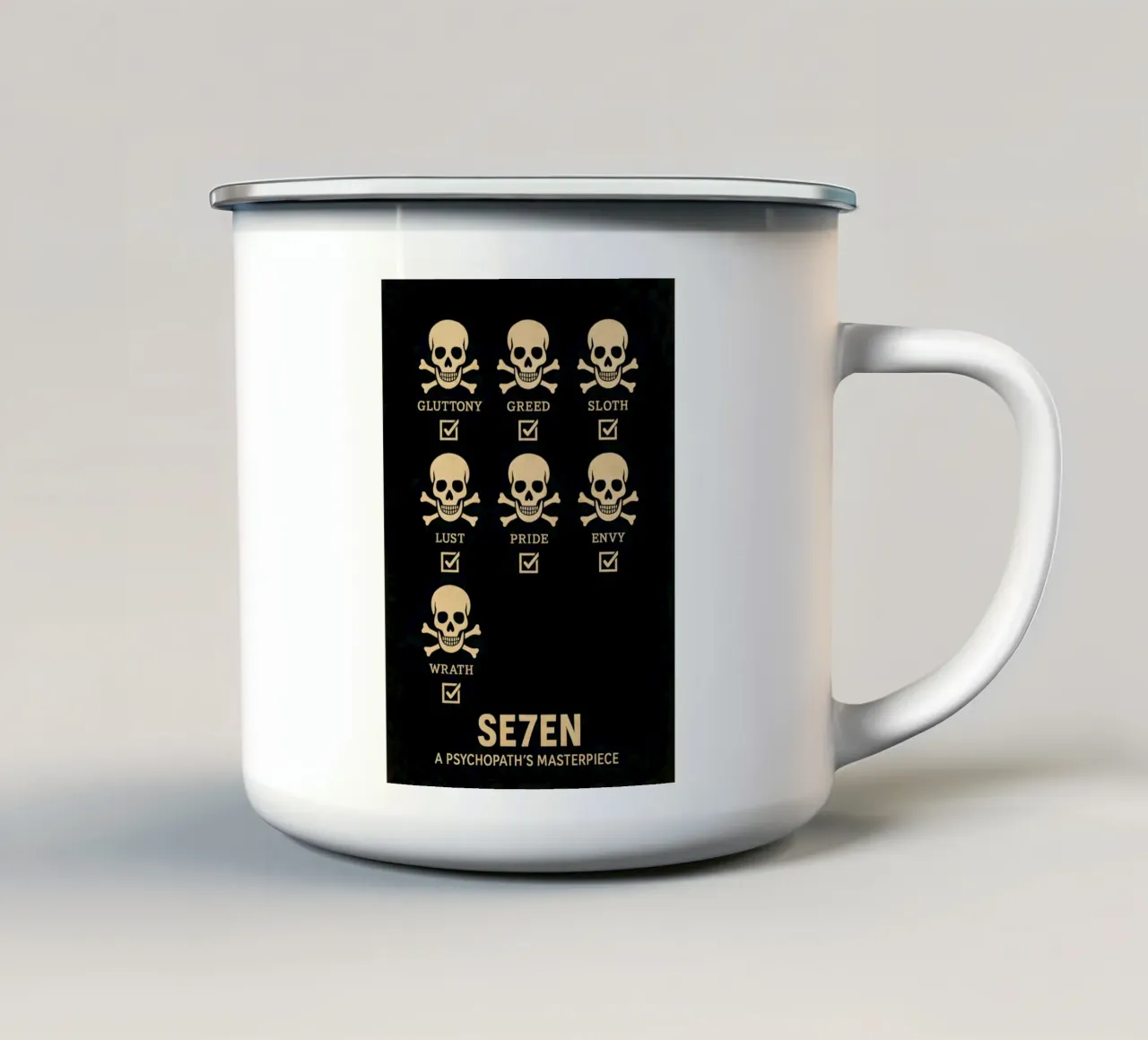 Seven Print tazza in smalto da MoviesArt