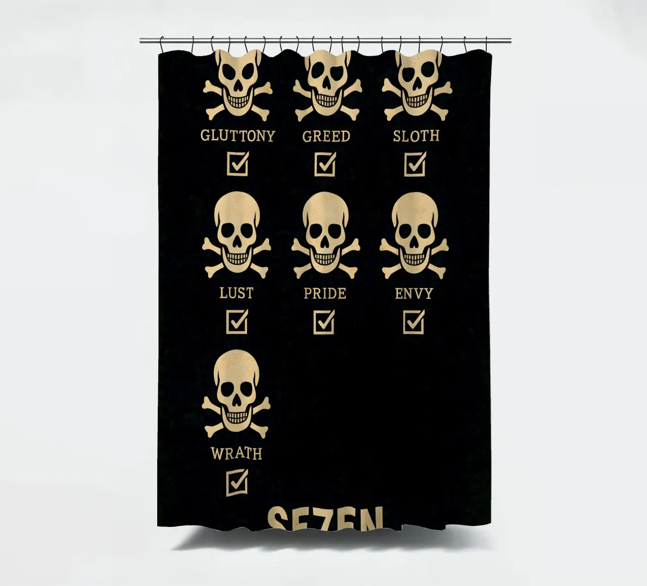 Seven Print tenda da doccia da MoviesArt