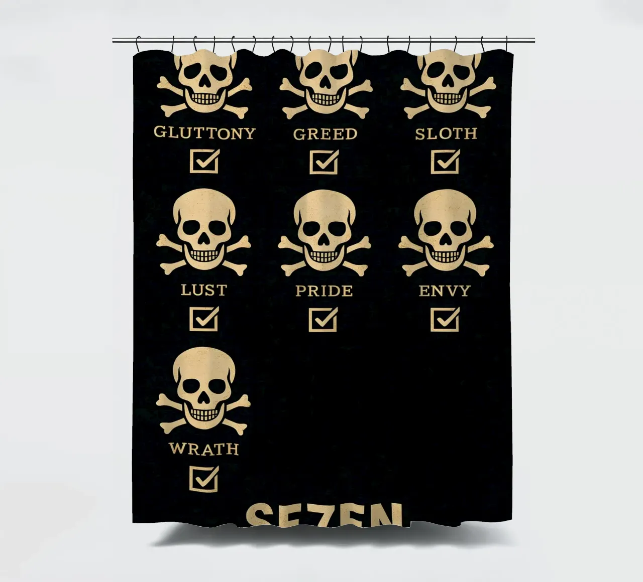 Seven Print tenda da doccia da MoviesArt