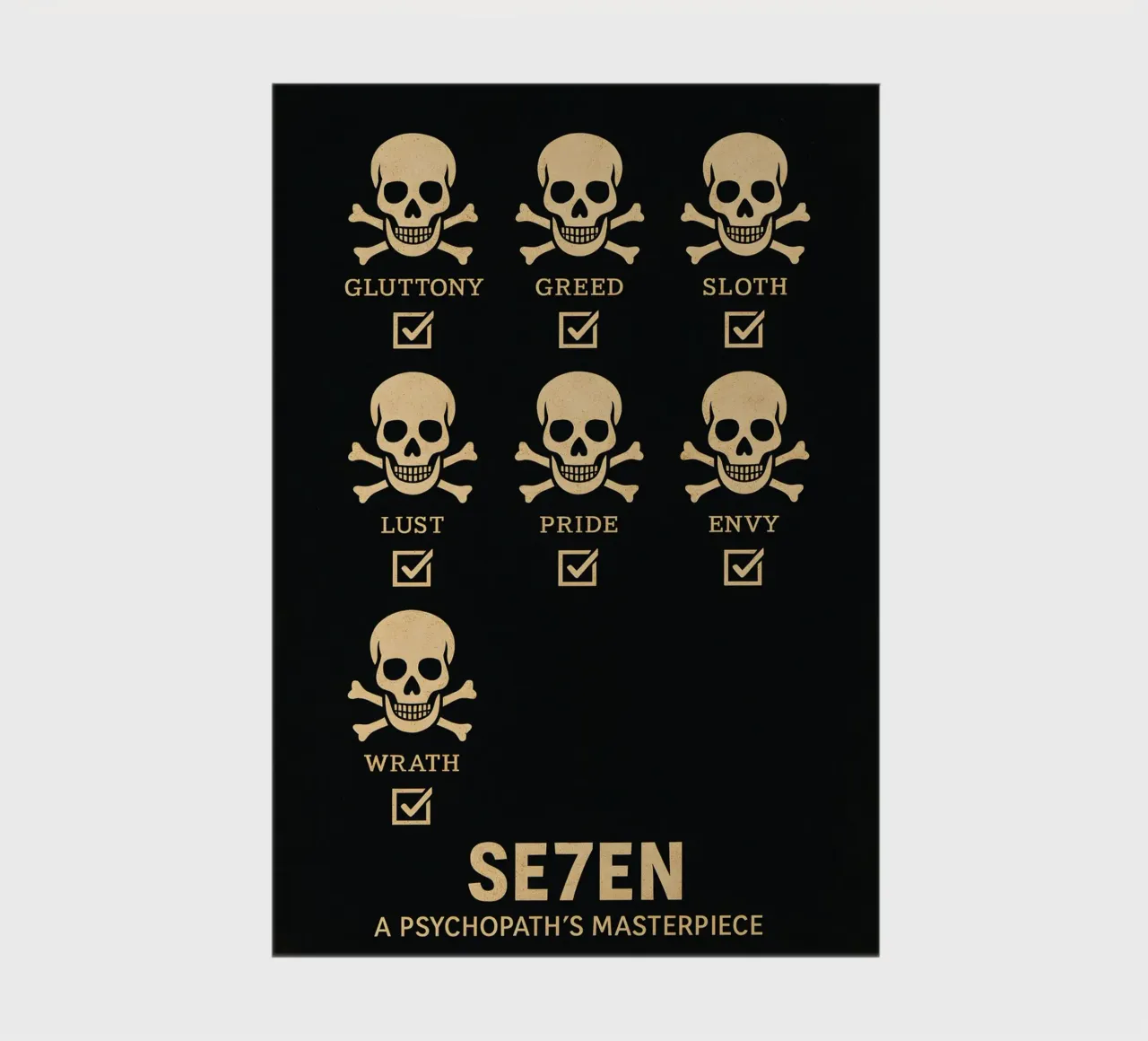 Seven Print diario da MoviesArt
