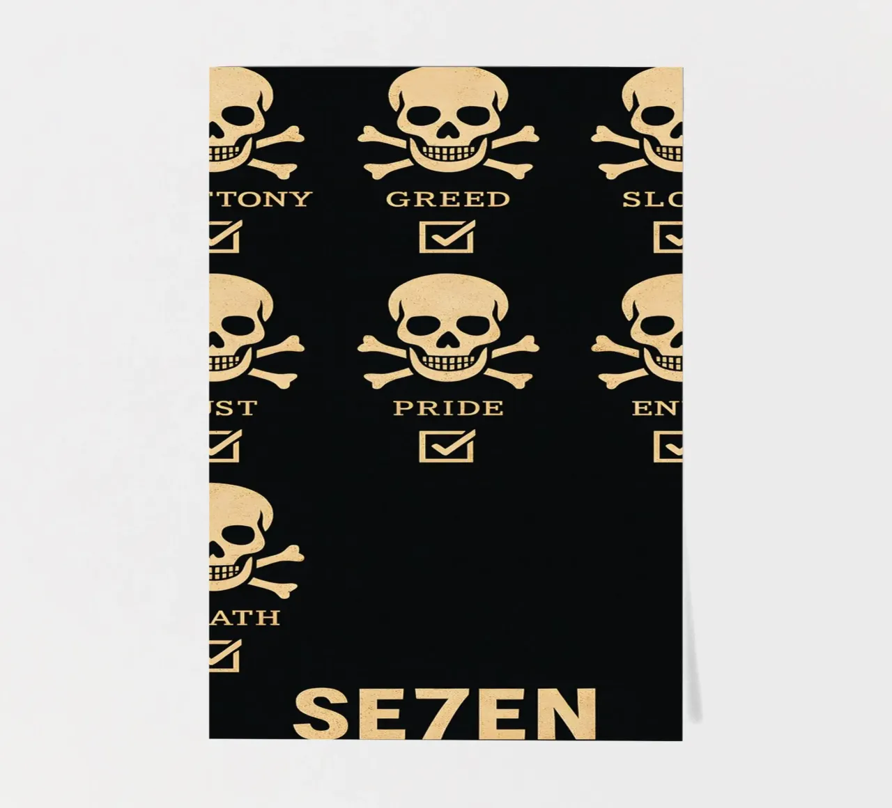 Seven Print foglio adesivo da MoviesArt