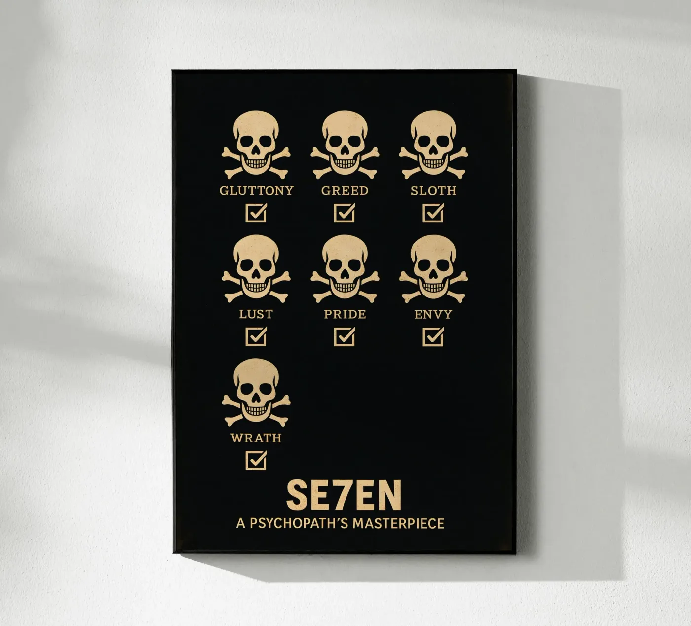 Seven Print plexiglass da MoviesArt