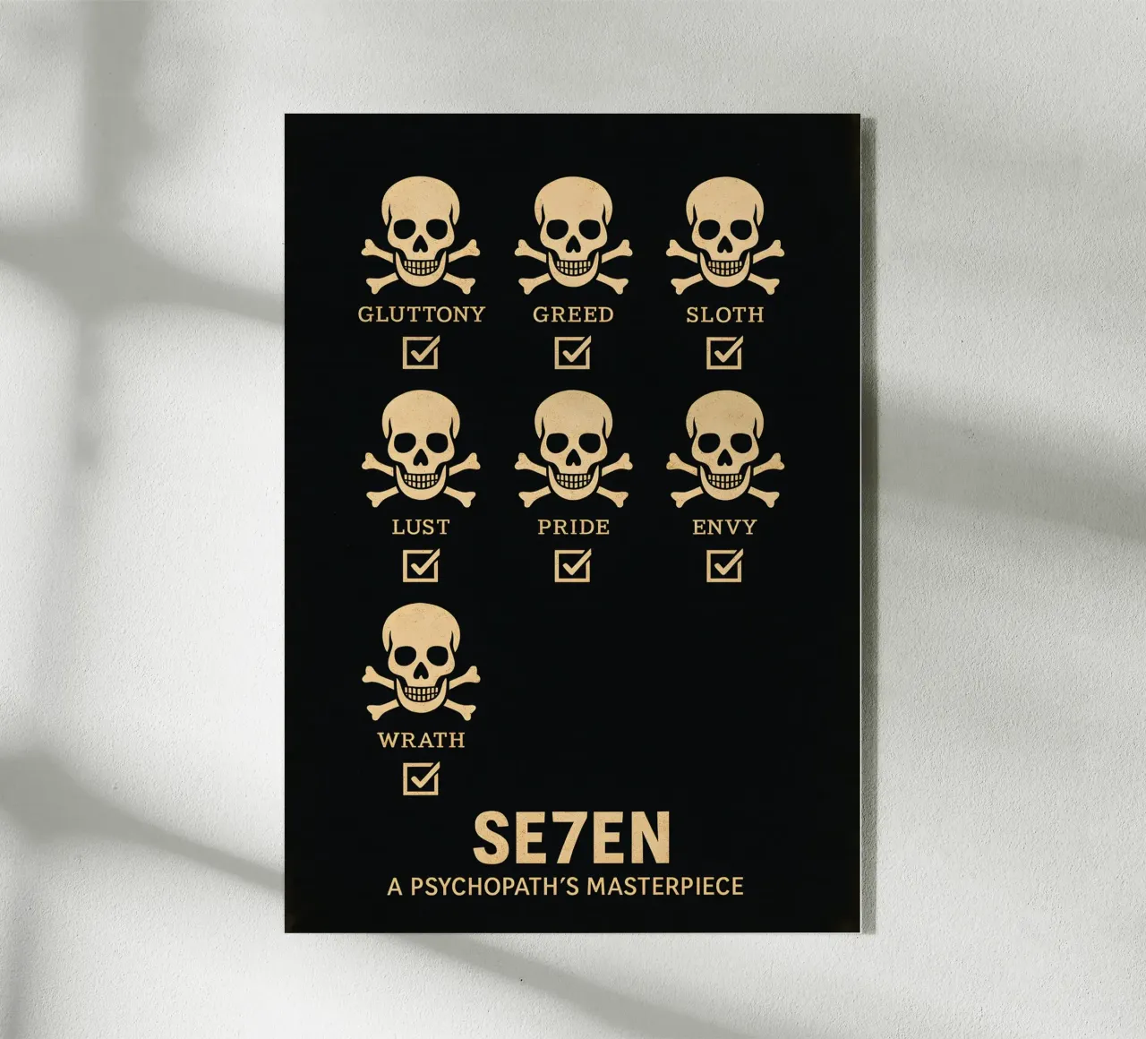 Seven Print plexiglass da MoviesArt