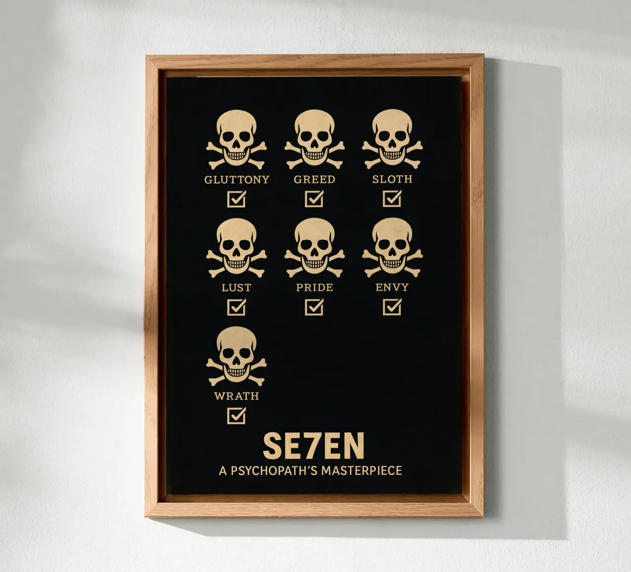 Seven Print alluminio dibond da MoviesArt