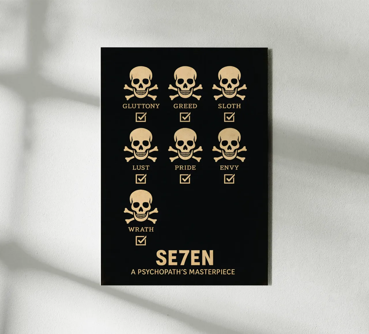 Seven Print alluminio dibond da MoviesArt