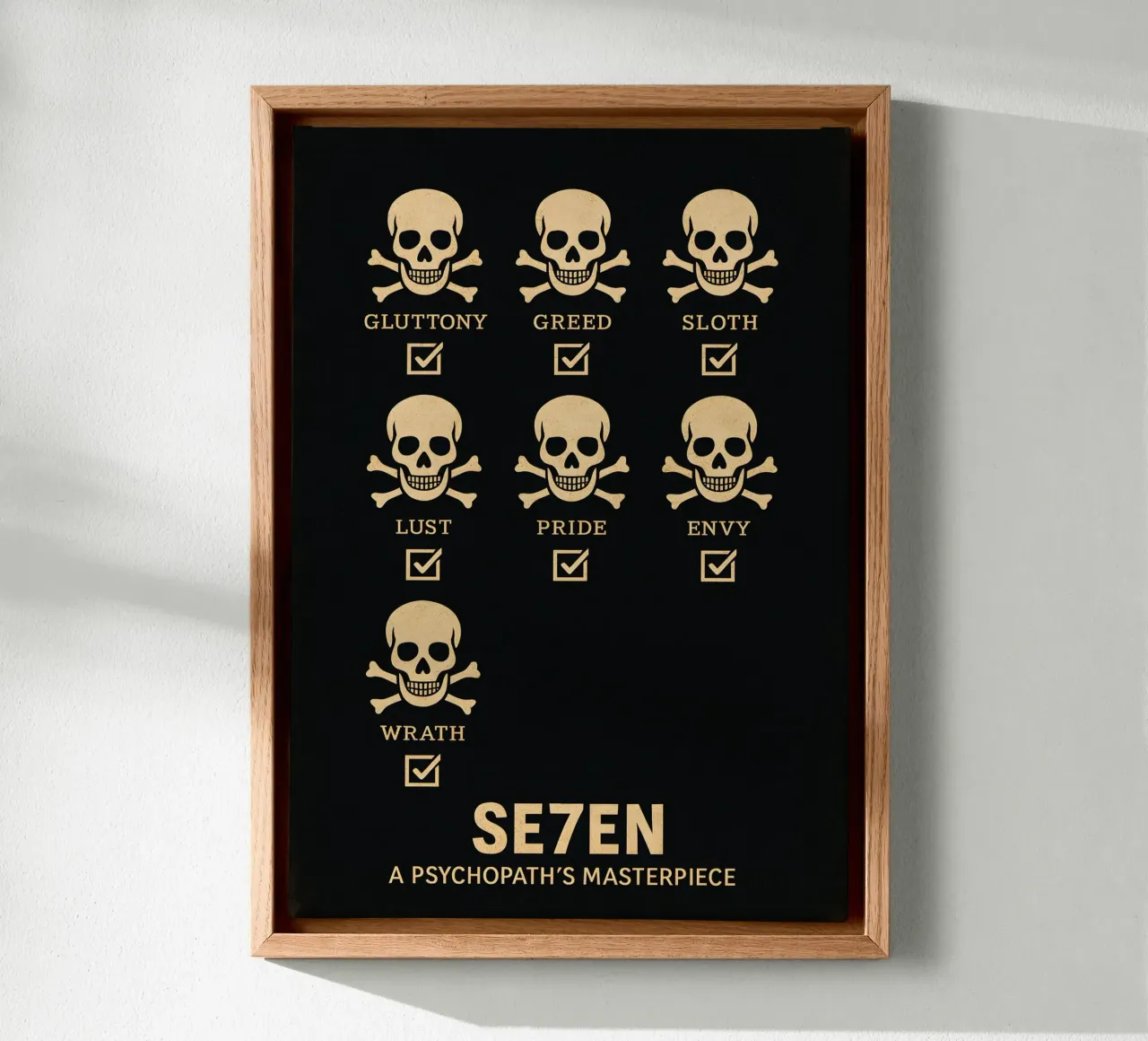 Seven Print tela da MoviesArt