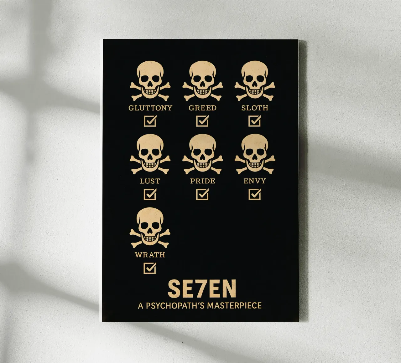 Seven Print tela da MoviesArt