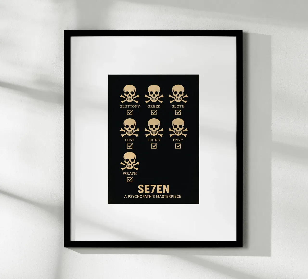 Seven Print Hahnemühle von MoviesArt