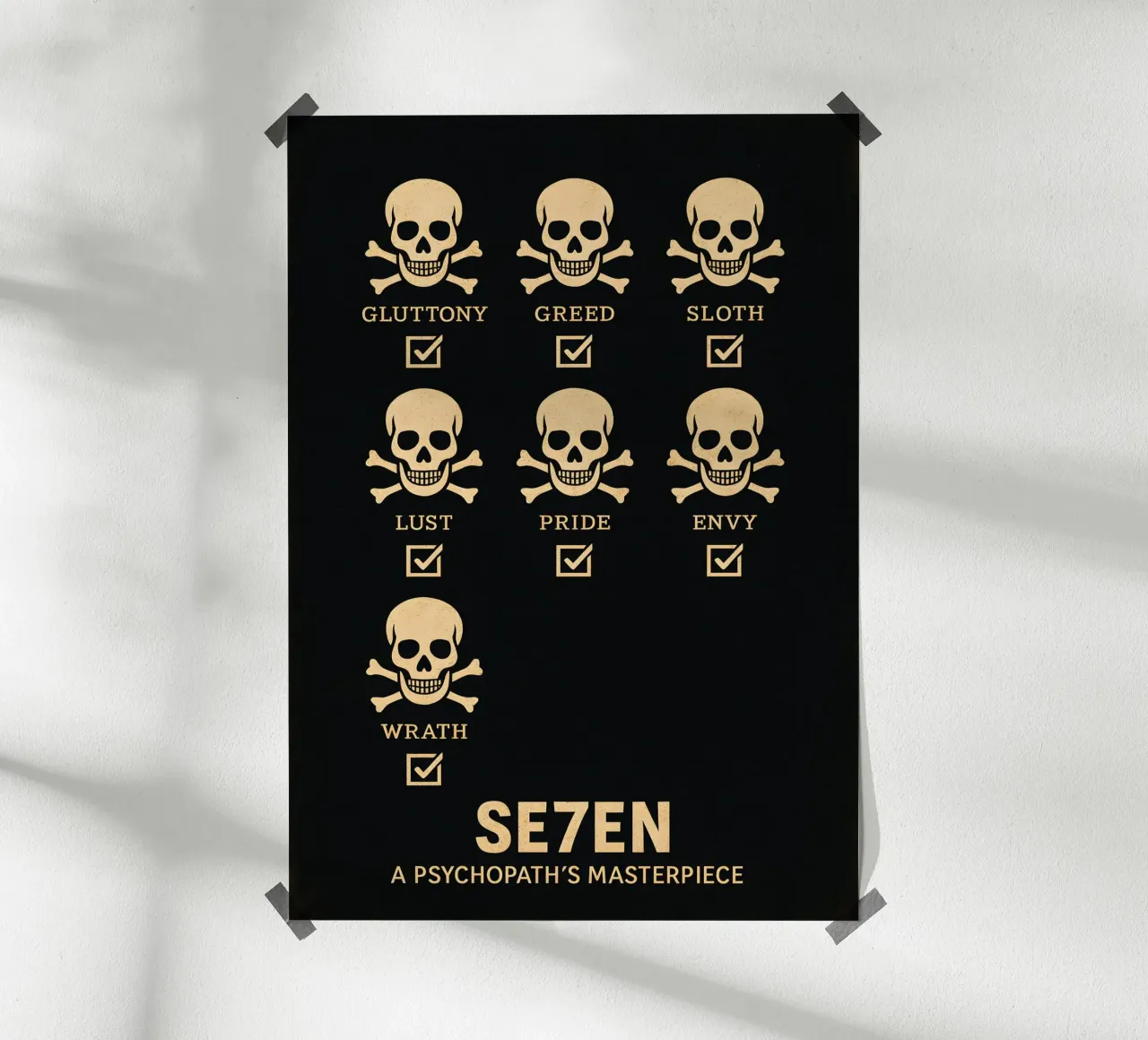 Seven Print Hahnemühle von MoviesArt