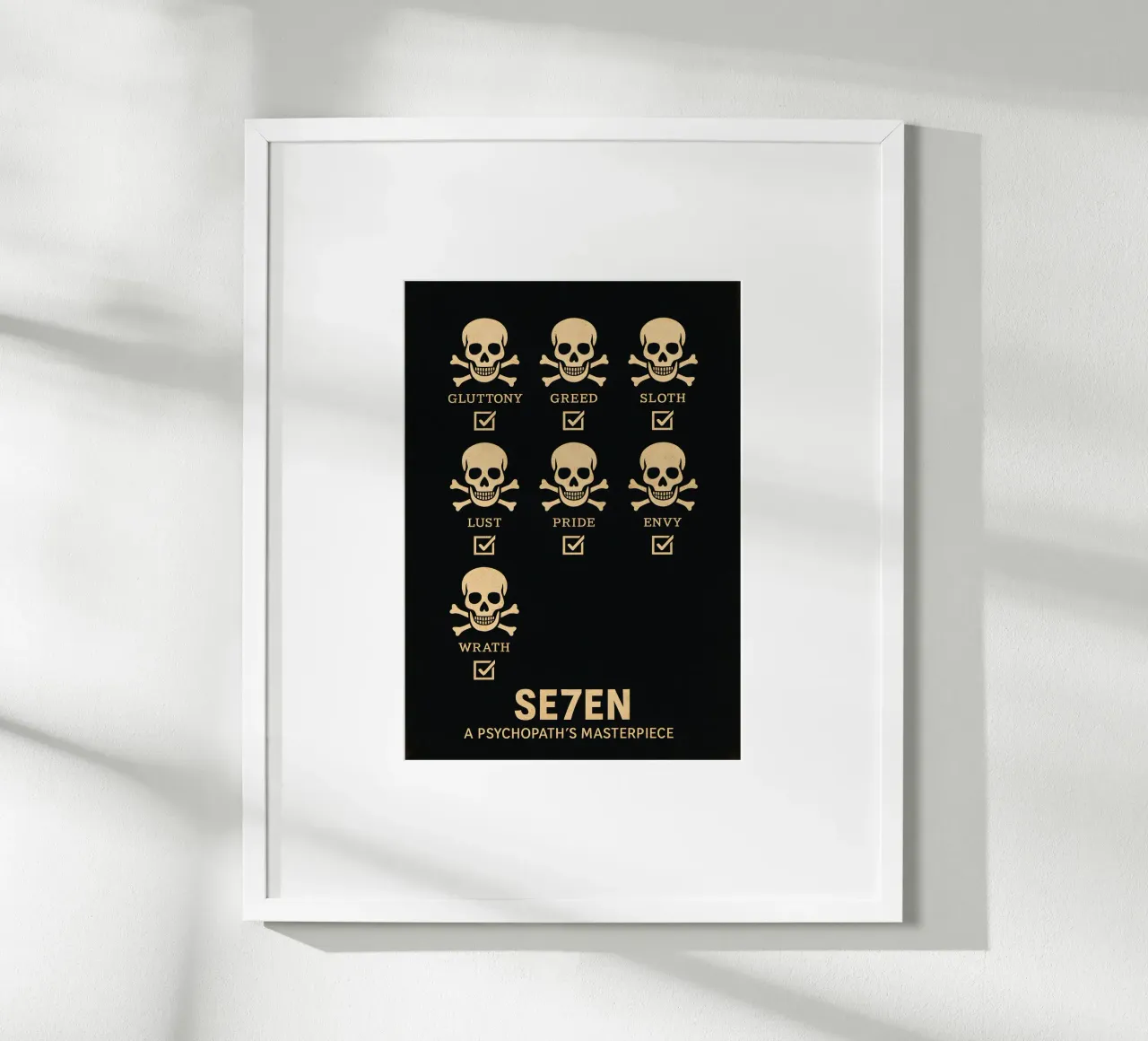 Seven Print Hahnemühle von MoviesArt