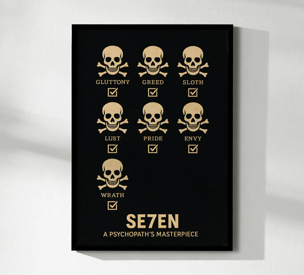 Seven Print Hahnemühle von MoviesArt