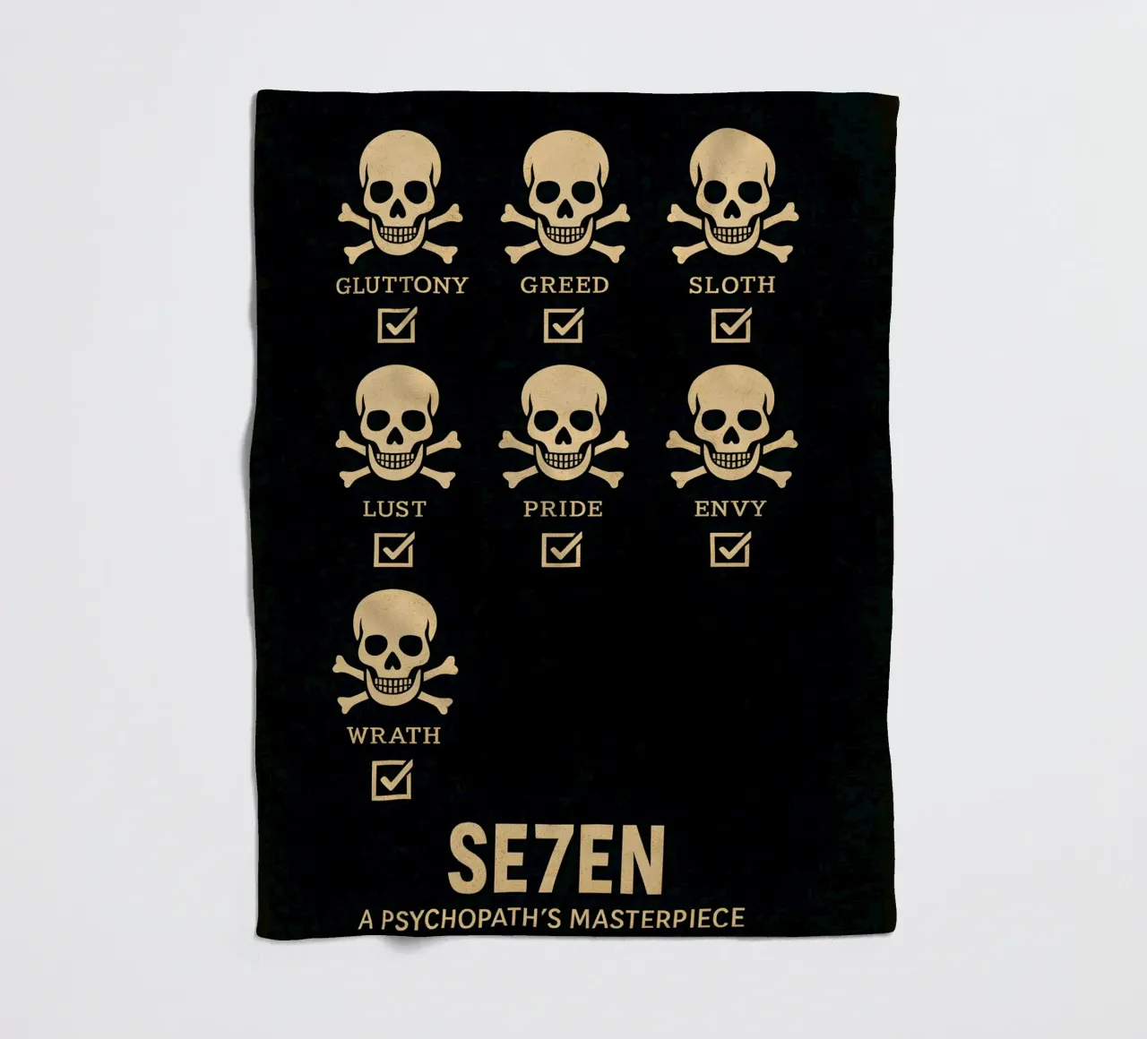 Seven Print coperta in pile da MoviesArt