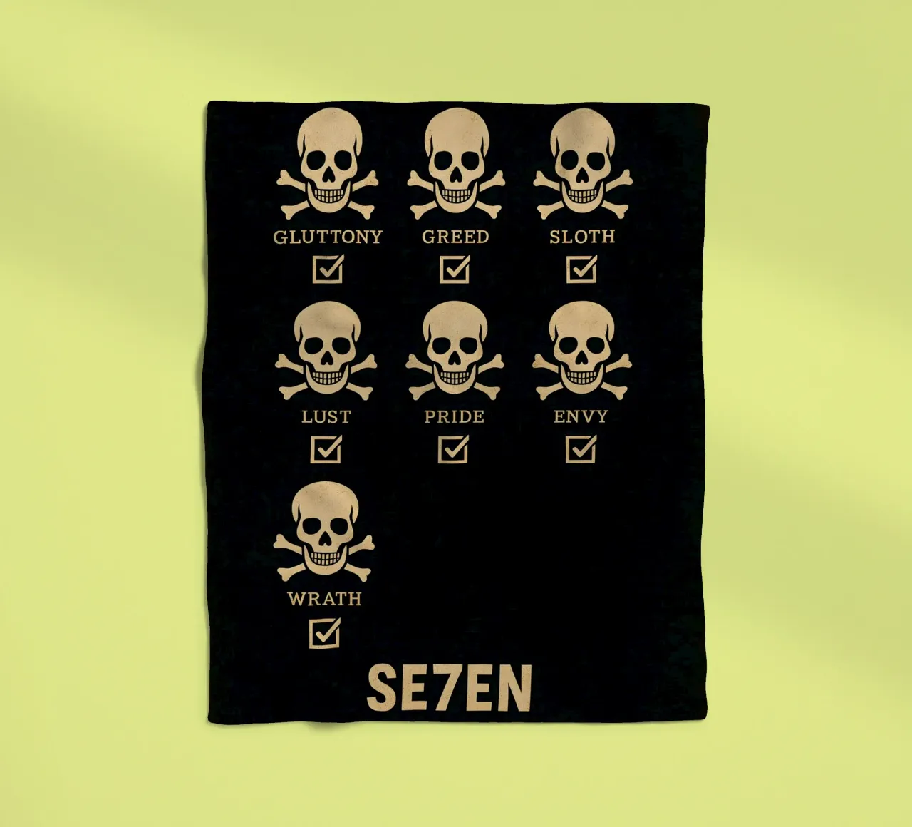 Seven Print coperta in pile da MoviesArt
