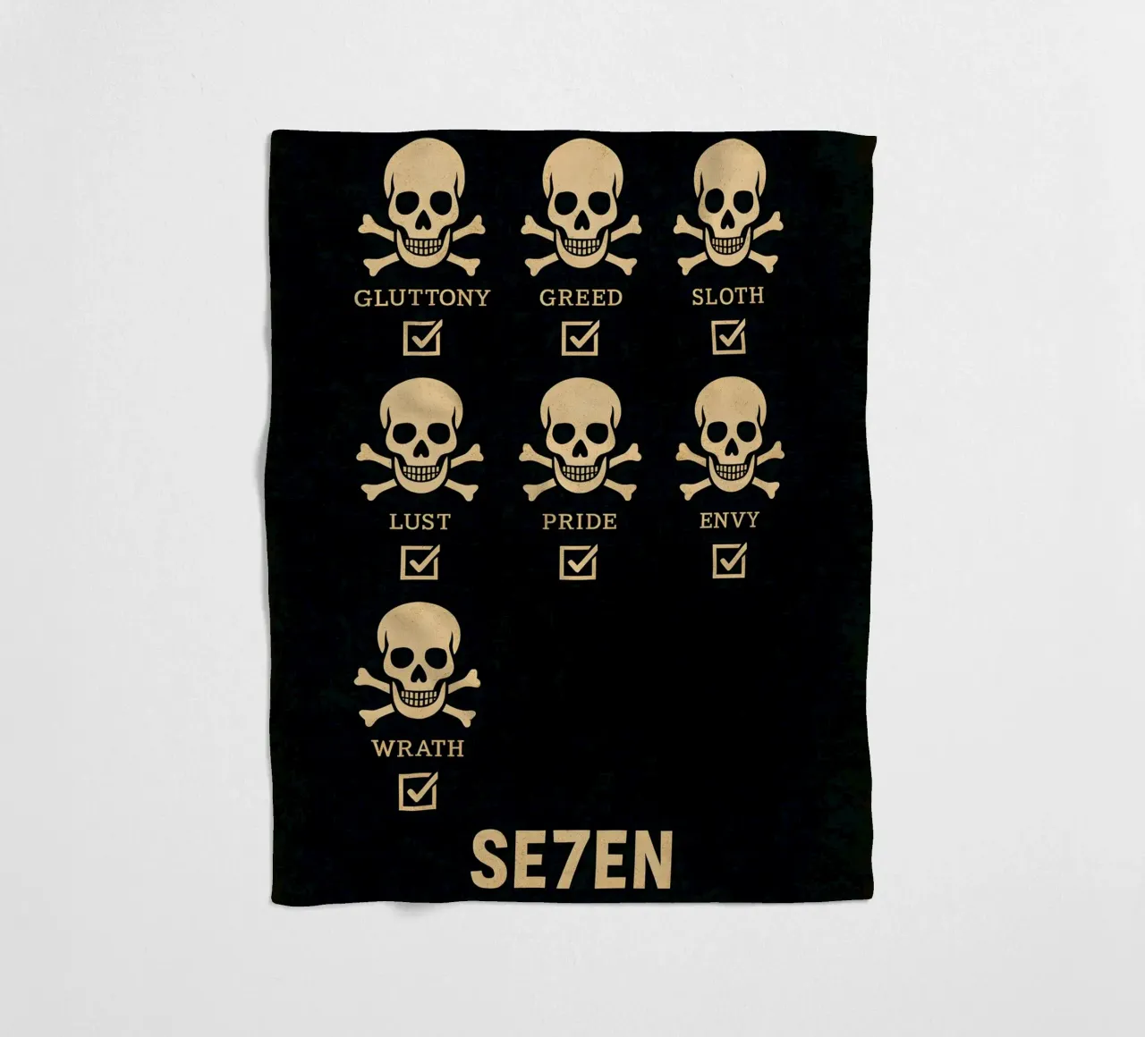 Seven Print coperta in pile da MoviesArt