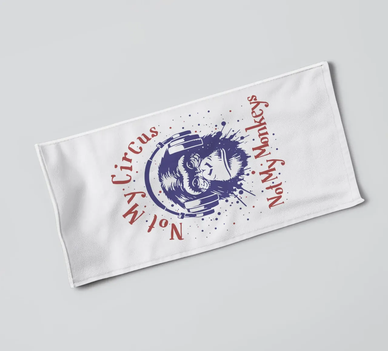 Not My Circus (Not My Monkeys) towel by Gunawan Rb