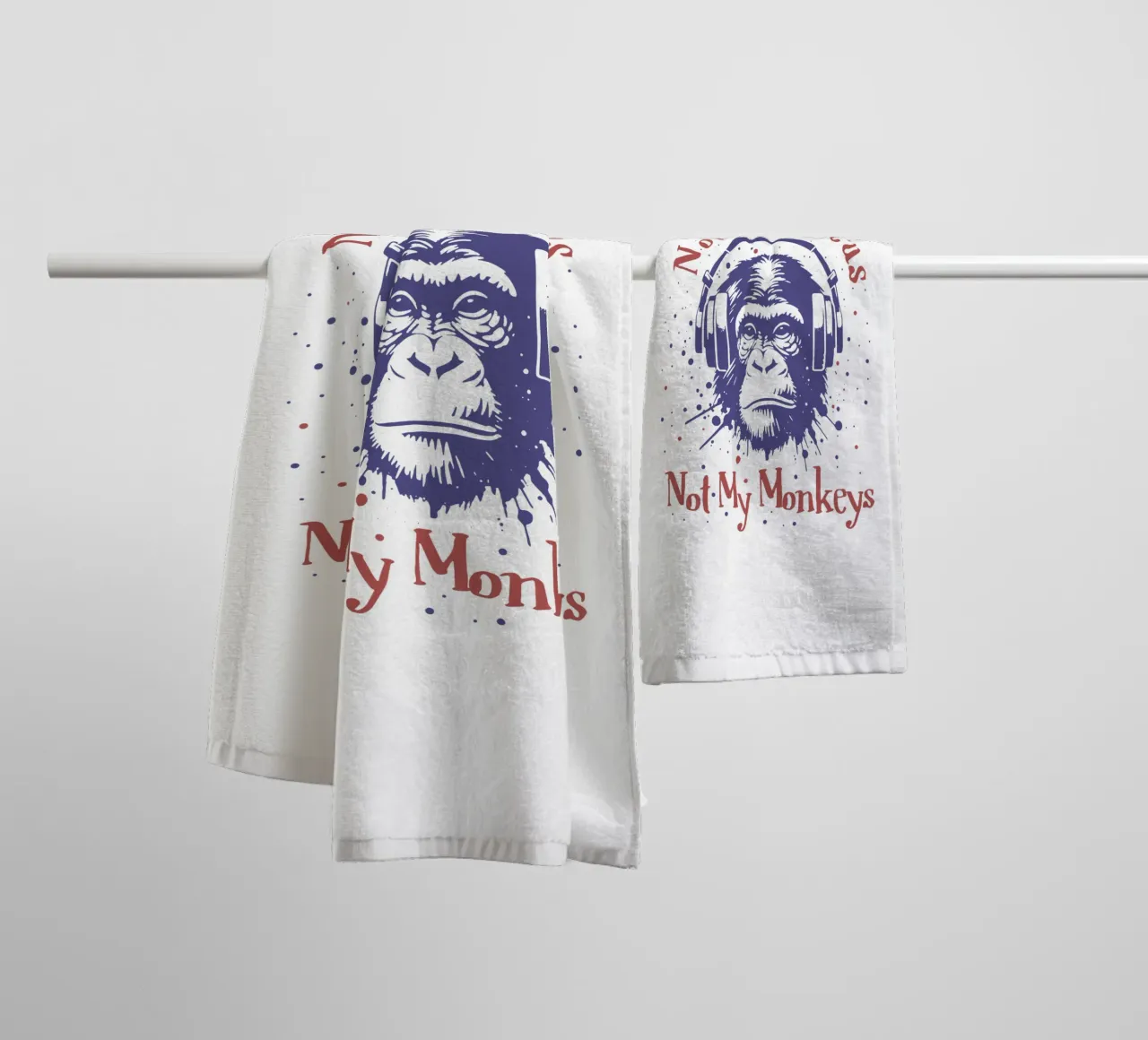 Not My Circus (Not My Monkeys) towel by Gunawan Rb