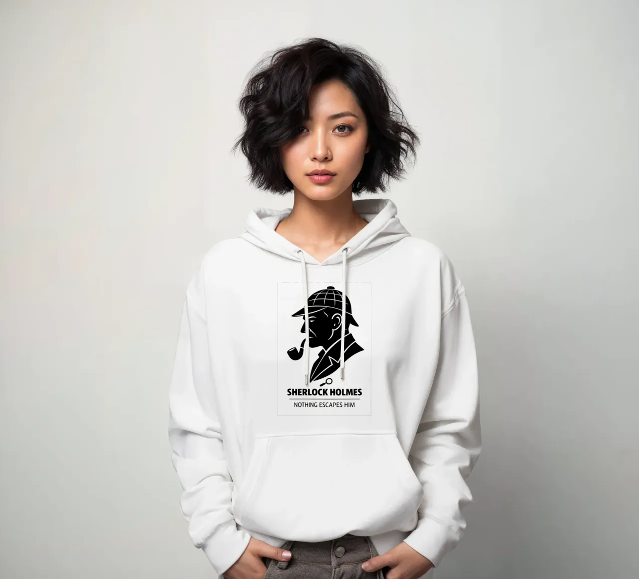 Sherlock Holmes Print felpa con cappuccio da MoviesArt