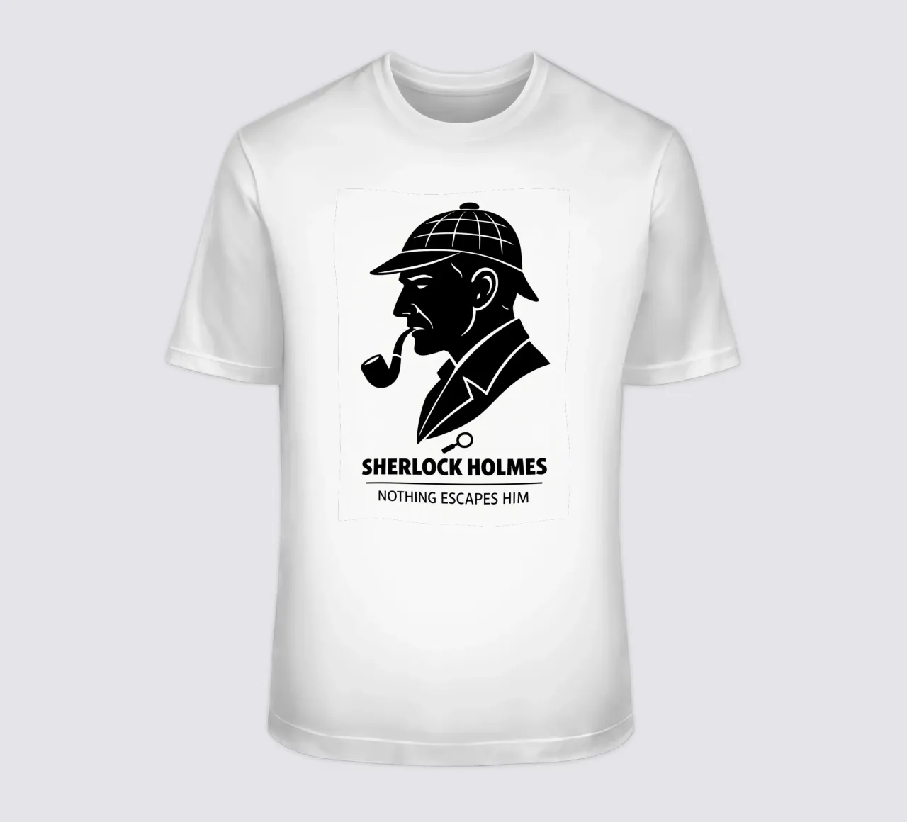 Sherlock Holmes Print t-shirt da MoviesArt