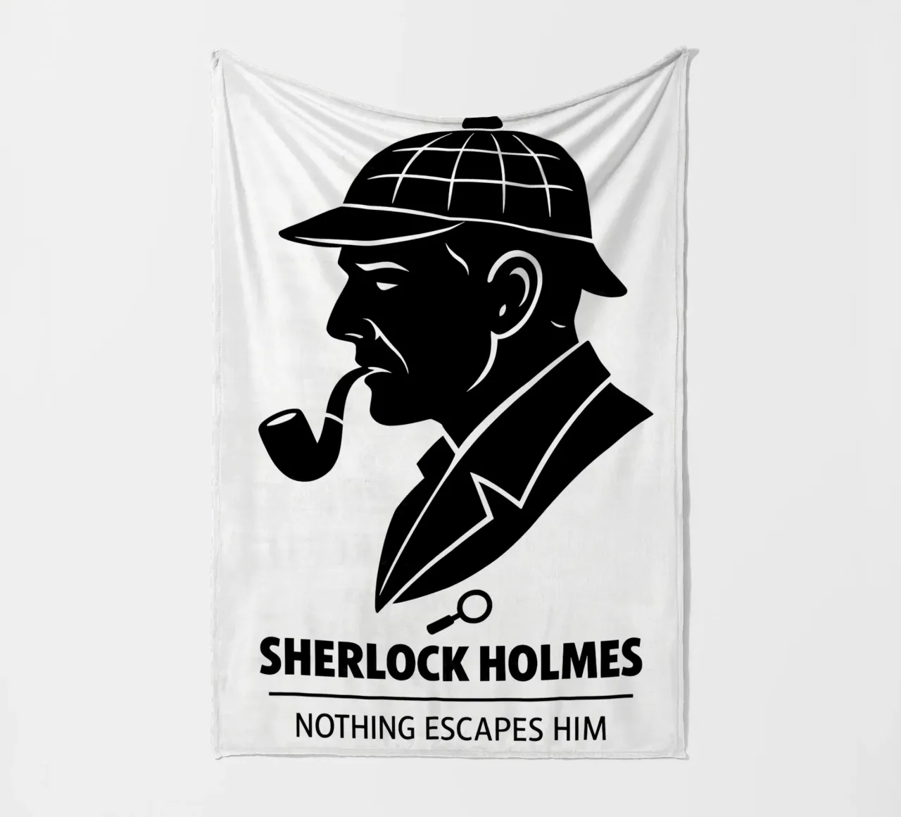 Sherlock Holmes Print coperta in pile da MoviesArt