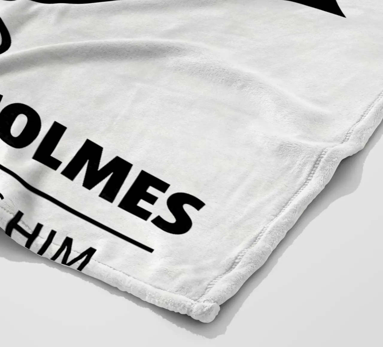 Sherlock Holmes Print coperta in pile da MoviesArt