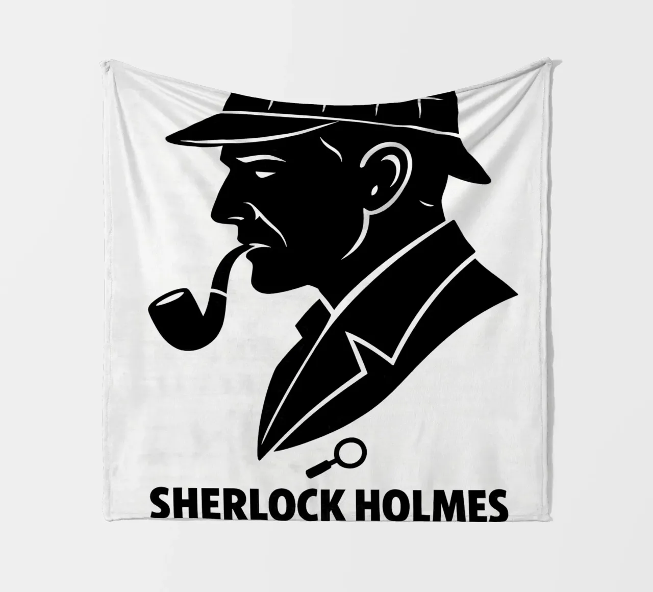 Sherlock Holmes Print coperta in pile da MoviesArt