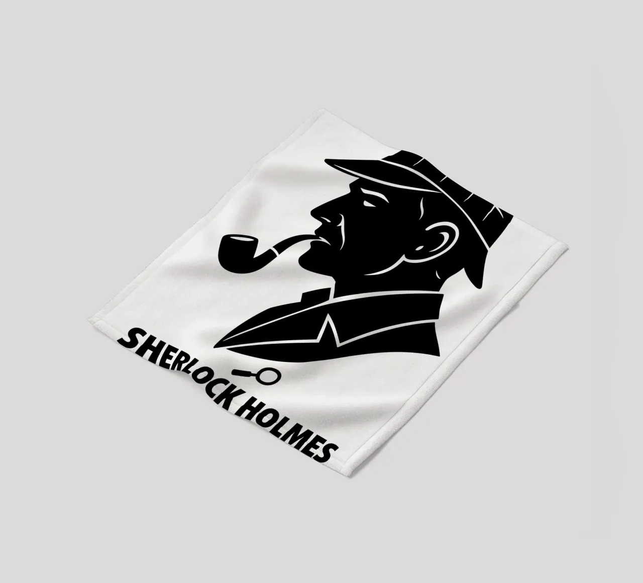 Sherlock Holmes Print coperta in pile da MoviesArt