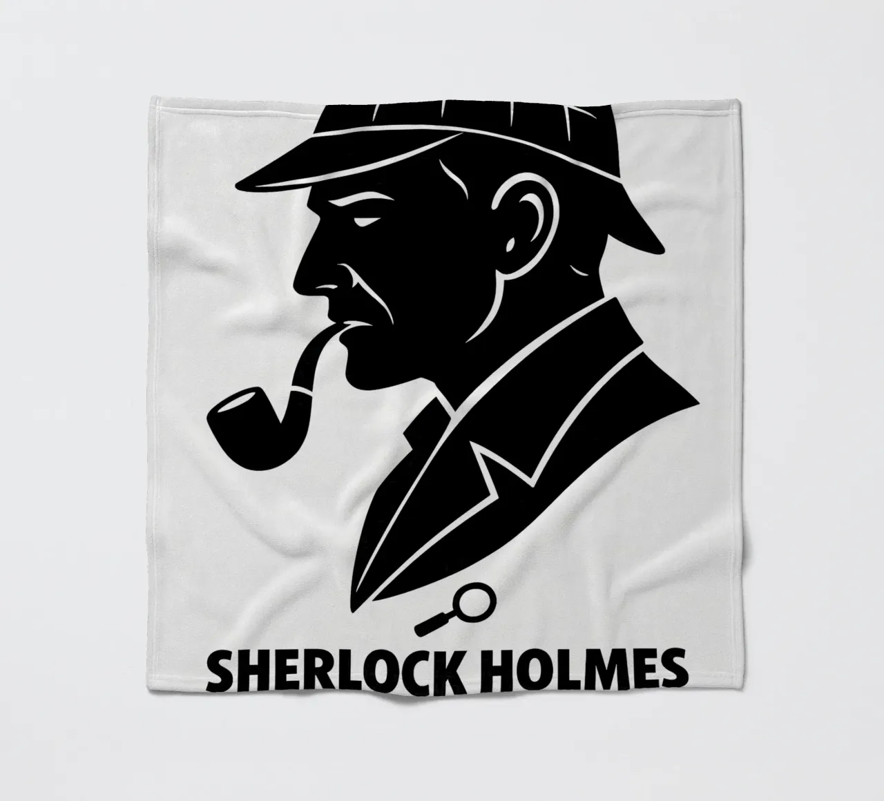 Sherlock Holmes Print coperta in pile da MoviesArt
