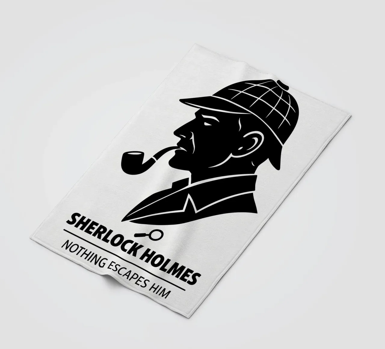Sherlock Holmes Print coperta in pile da MoviesArt