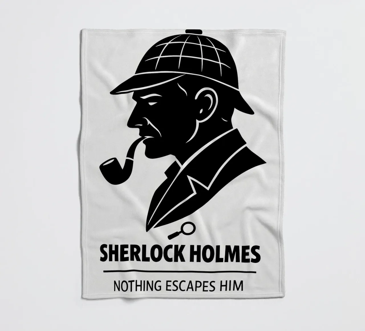 Sherlock Holmes Print coperta in pile da MoviesArt