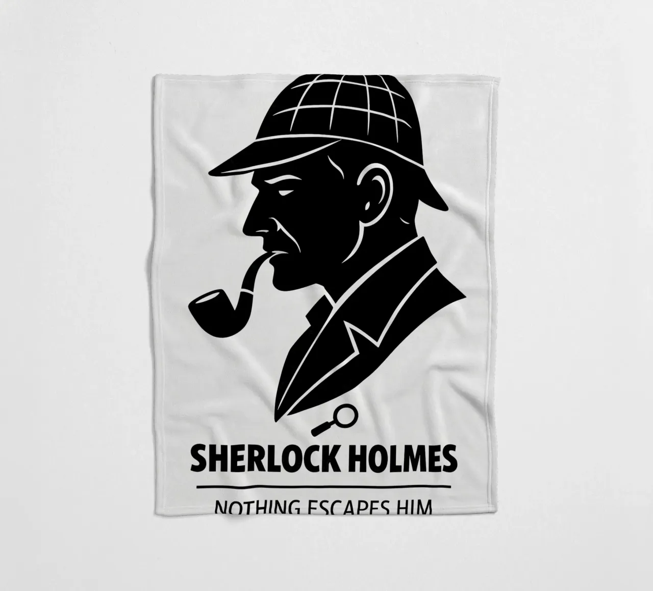 Sherlock Holmes Print coperta in pile da MoviesArt