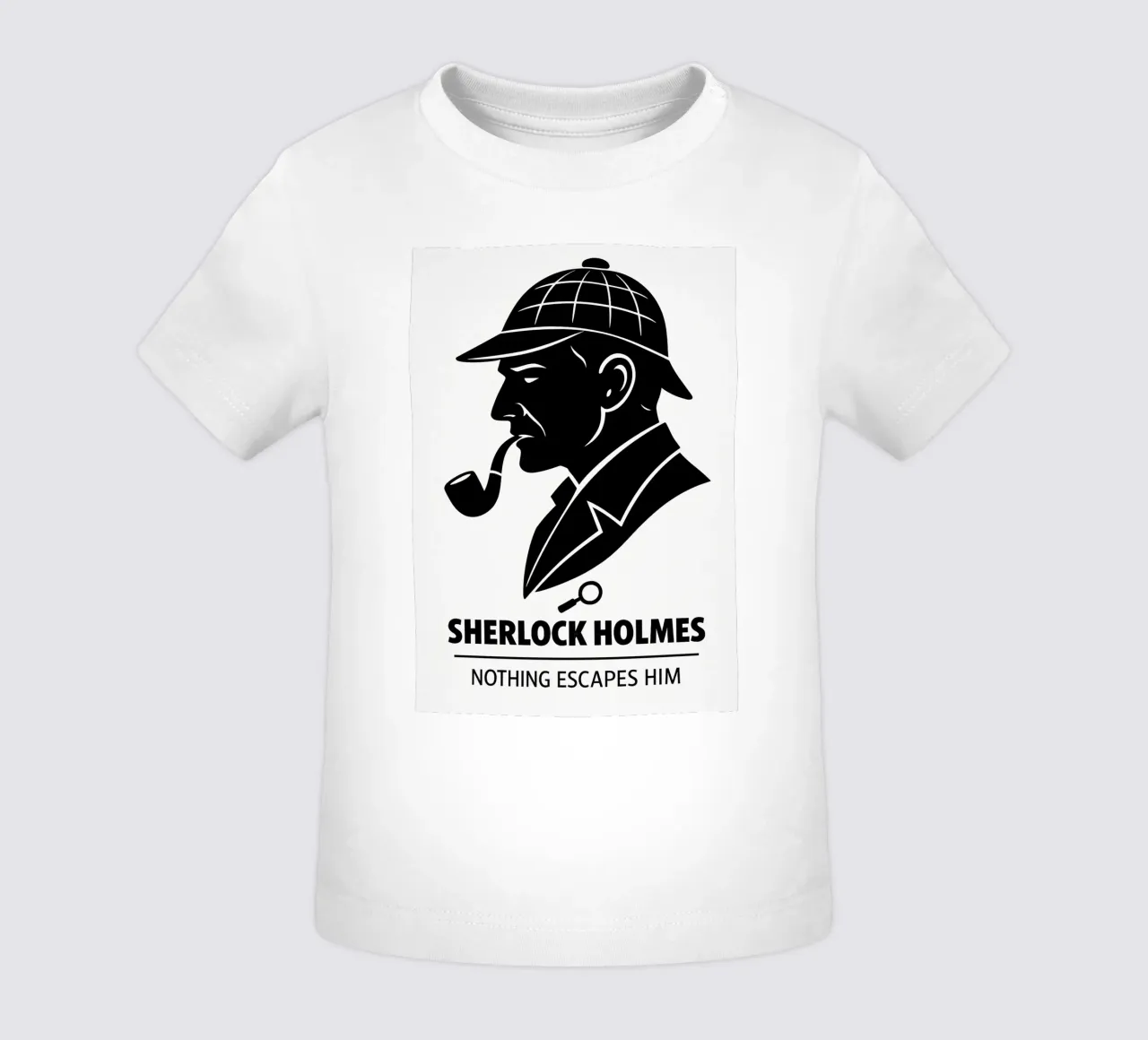 Sherlock Holmes Print maglietta neonato da MoviesArt