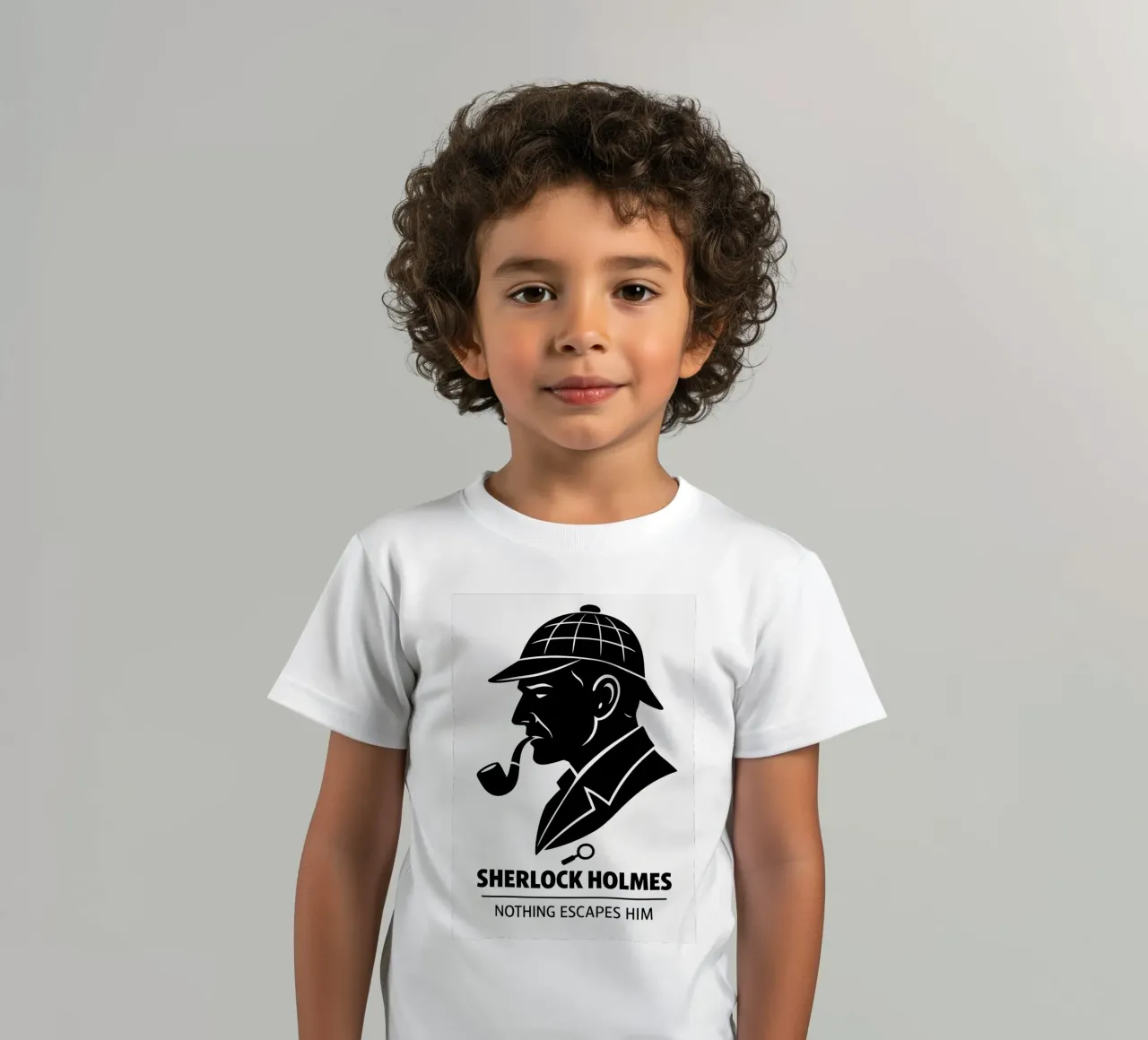 Sherlock Holmes Print t-shirt bambini da MoviesArt