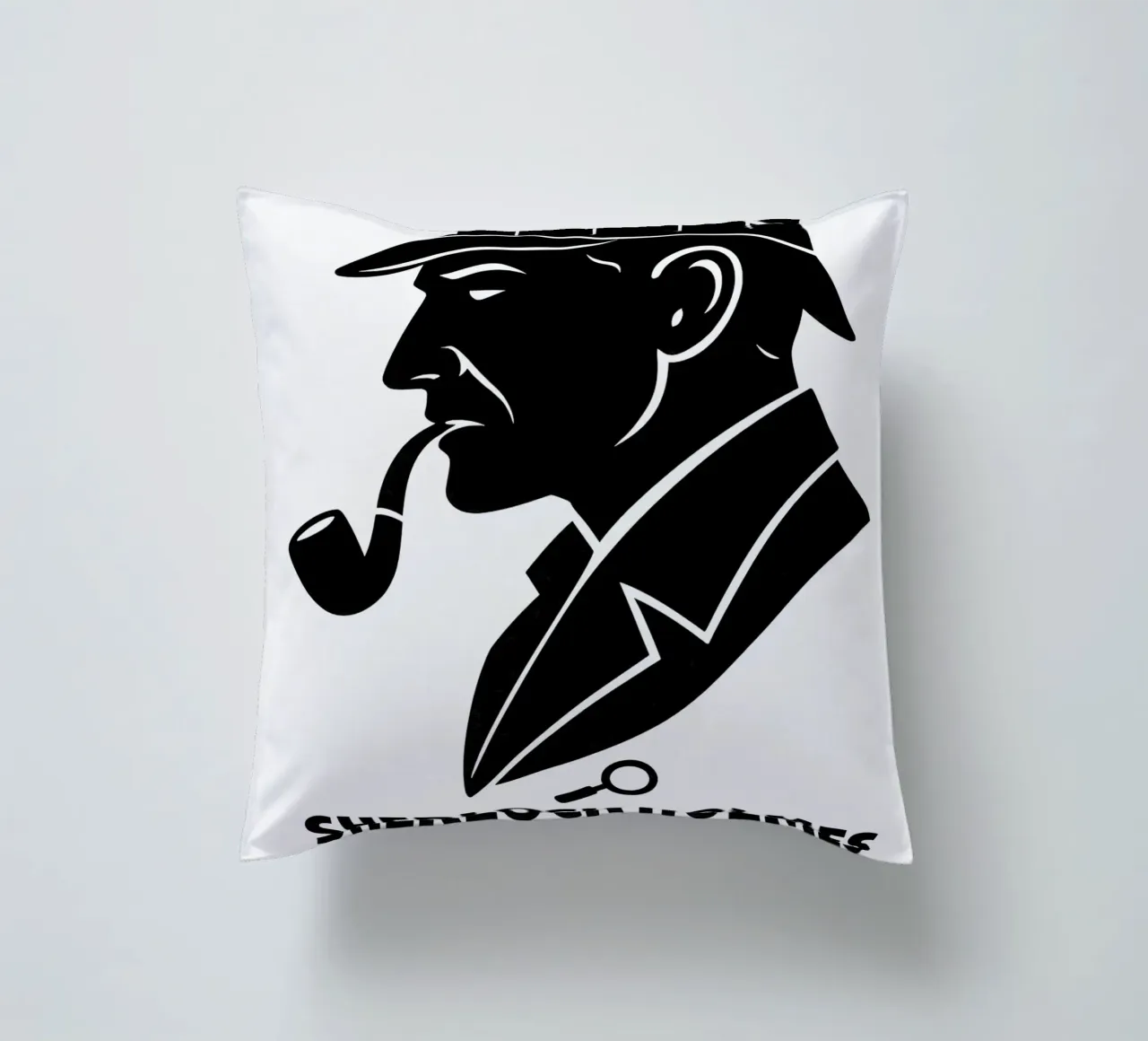 Sherlock Holmes Print cuscino da MoviesArt