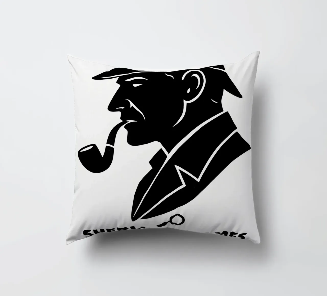 Sherlock Holmes Print cuscino da MoviesArt