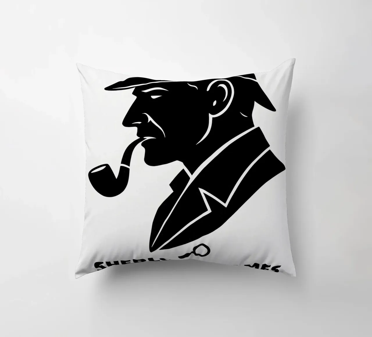 Sherlock Holmes Print cuscino da MoviesArt