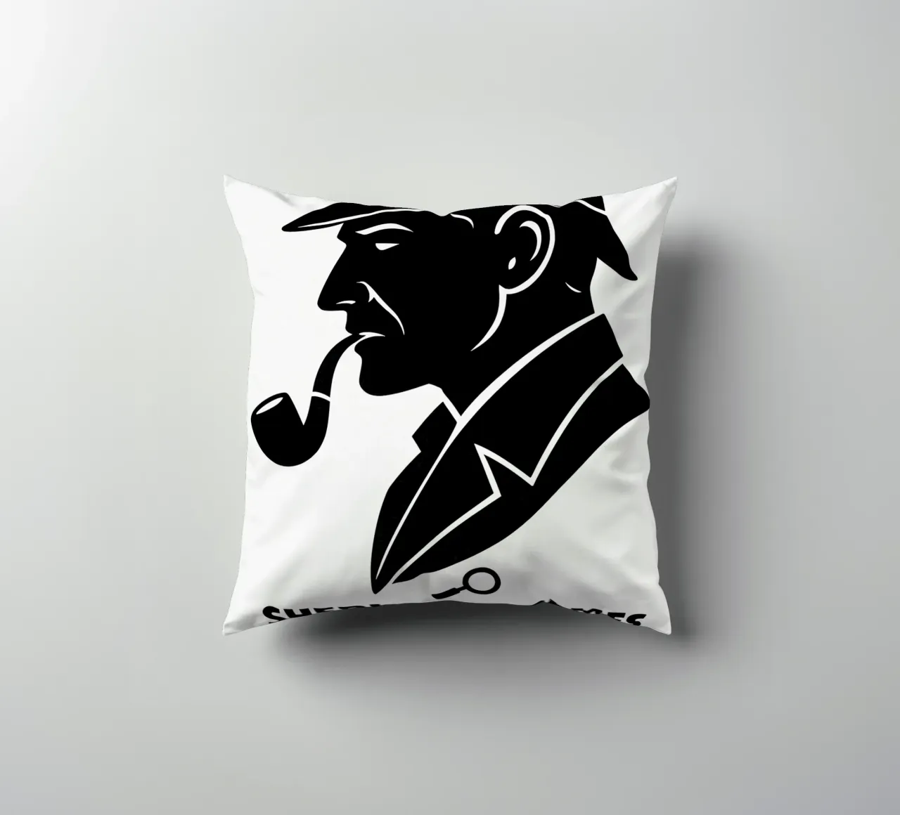 Sherlock Holmes Print cuscino da MoviesArt