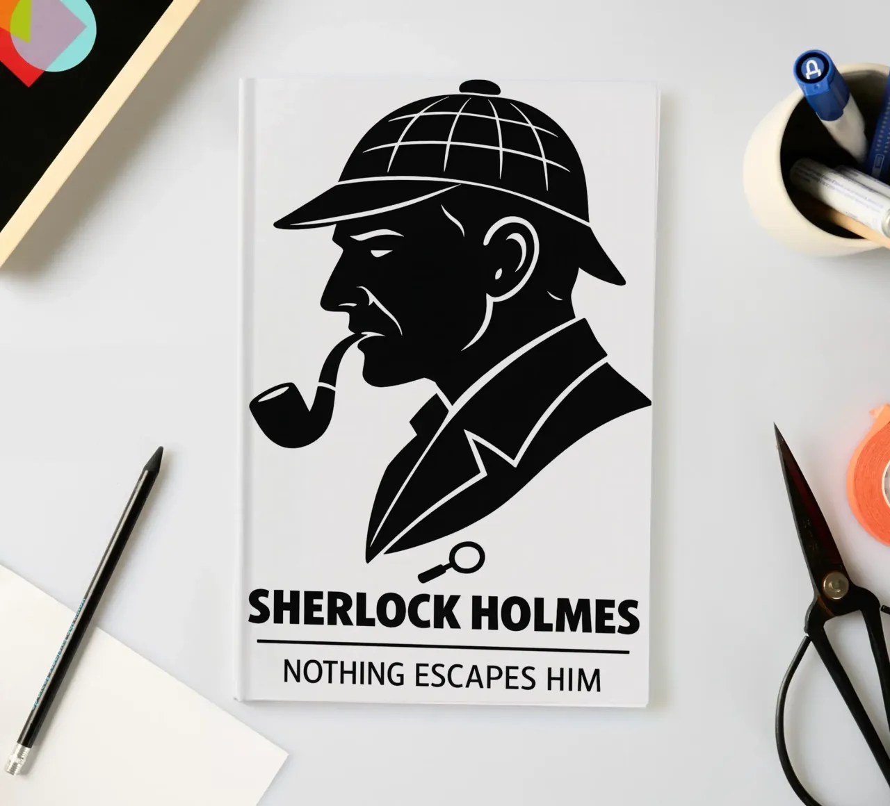 Sherlock Holmes Print Notizbuch von MoviesArt