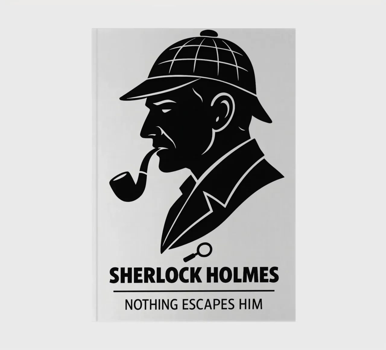 Sherlock Holmes Print Notizbuch von MoviesArt