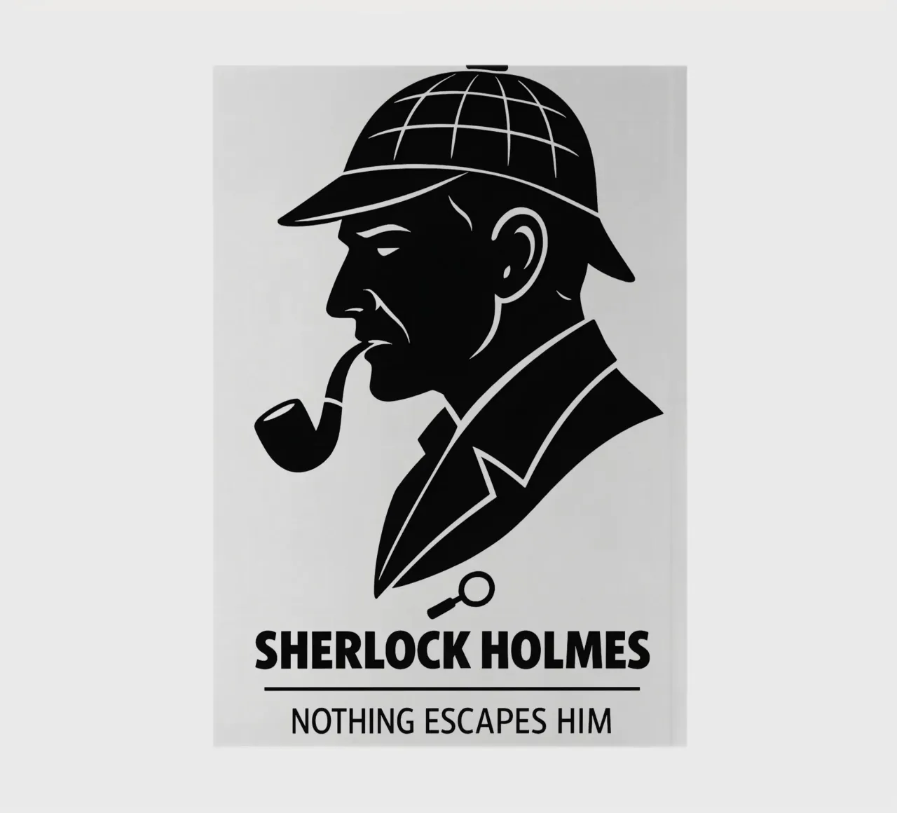 Sherlock Holmes Print Notizbuch von MoviesArt