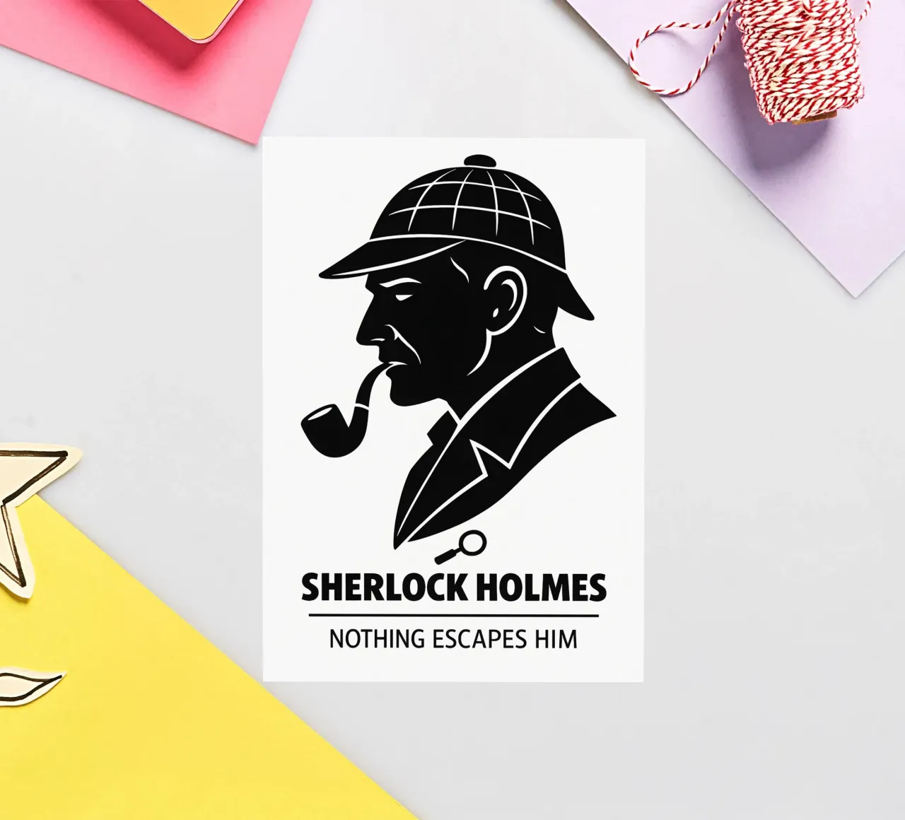 Sherlock Holmes Print adesivo da MoviesArt